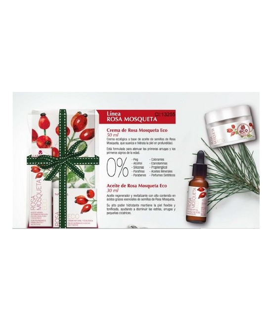 SET COMPUESTO POR CREMA ROSA MOSQUETA ECO 50 ML. + ACEITE ROSA MOSQUETA PURO ECO 30 ML.