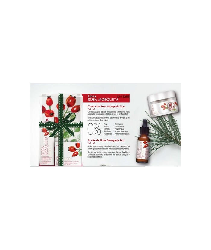 SET COMPUESTO POR CREMA ROSA MOSQUETA ECO 50 ML. + ACEITE ROSA MOSQUETA PURO ECO 30 ML.