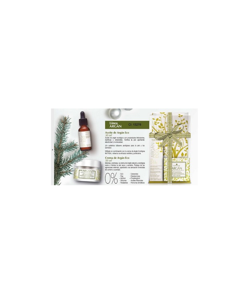 SET COMPUESTO POR ACEITE ARGAN ECO 30 ML. + CREMA ARGAN ECO 50 ML.