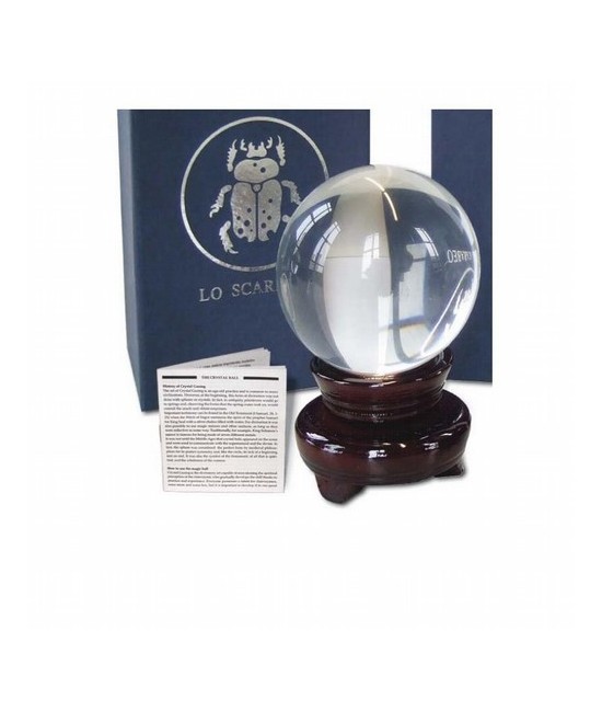 Bola Cristal 12 cm 1º Calidad (con Peana Giratoria y Caja)