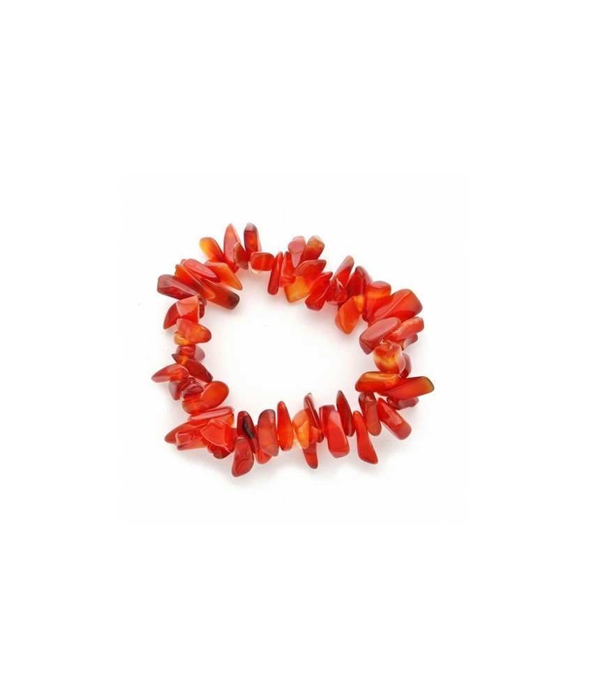 Pulsera chip Hawai elástica de Carneola.