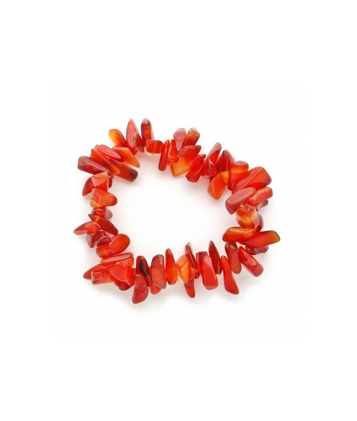 Pulsera chip Hawai elástica de Carneola.