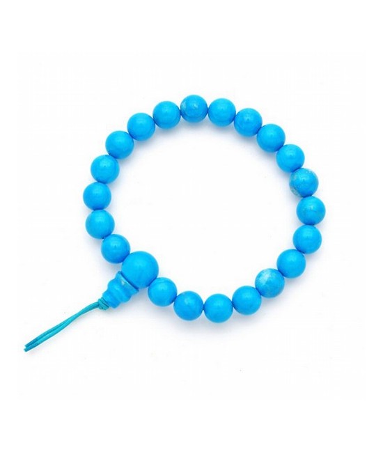 Pulsera de howlita en bolas de 8mm.

Presentada con cartón con el  nombre del mineral y su propiedad.
