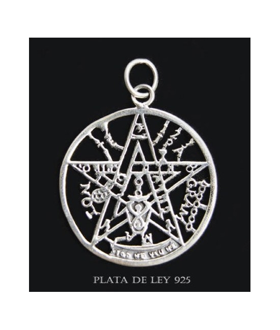 COLGANTE PLATA TETRAGRAMATRON
APROX. 1.5 CM DIAMETRO
