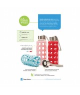 Descripción:
Botella reutilizable Bbo Irisana de Borosilicato con funda de Silicona.

Botella realizada de vidrio de borosil