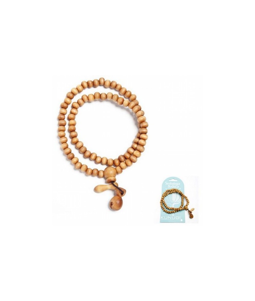 Pulsera tibetana bola de 6mm de madera doble elástica.

Presentadas con cartón explicativo.