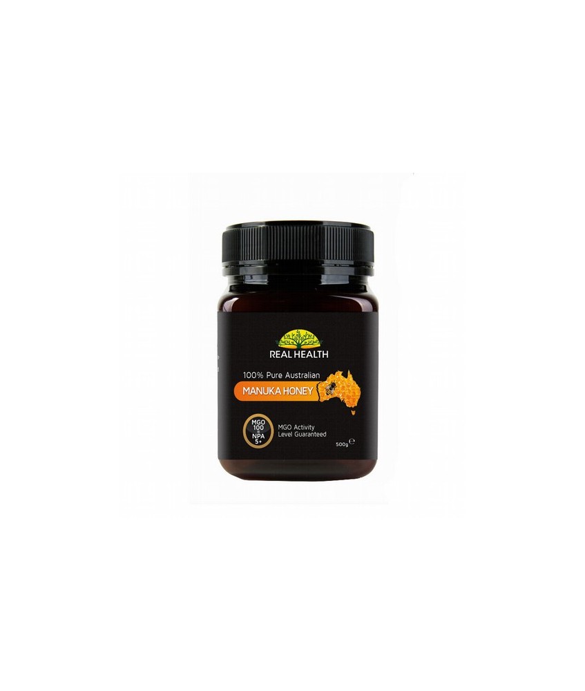 MIEL MANUKA 100 MGO 500G REAL HEALTH
MGO 100/NPA5+: esta miel contiene al menos 100 mg de ingrediente activo por kilo

La mi