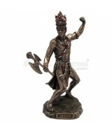 MS.FIGURA CHANGO RESINA 23 CM. DORADO VIEJO