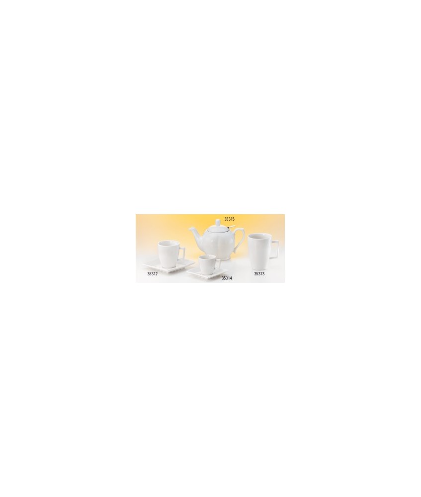 DB.TAZA CON PLATILLO "RIVIERA", PORCELANA