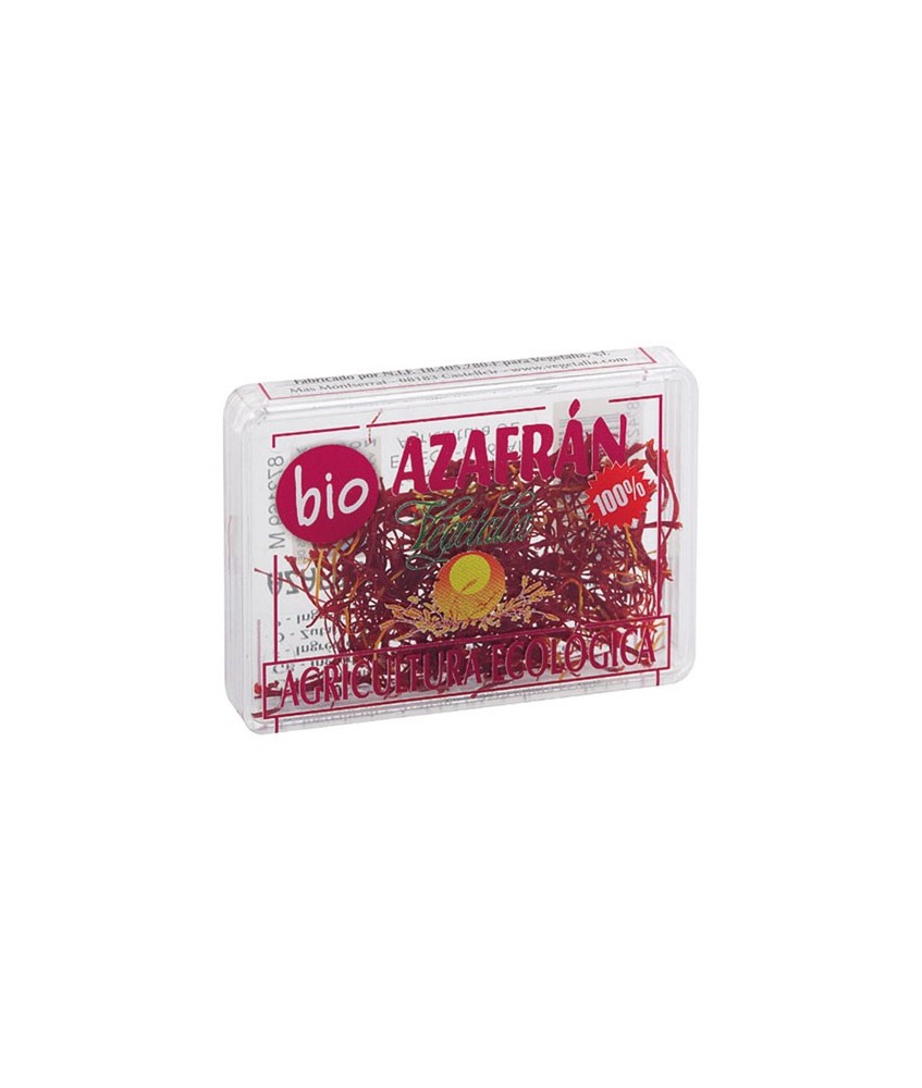 azafrán* (100%) (*de agricultura ecológica).

Información nutricional(100g):
Valor energético: 1296.8KJ/310.25Kcal
Grasas: 
