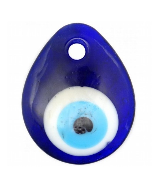 Amuleto Proteccion Ojo Turco Cristal Lagrima 5 x 4 cm (Para Colgar)
