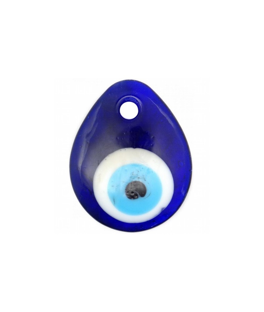 Amuleto Proteccion Ojo Turco Cristal Lagrima 5 x 4 cm (Para Colgar)
