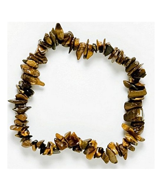 Pulsera Chip Ojo de Tigre.
Presentada en jinete de cartón con nombre de mineral y su propiedad.