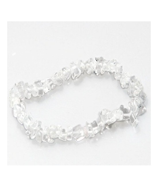 Pulsera Chip Cristal de Roca.
Presentada en jinete de cartón con nombre de mineral y su propiedad.