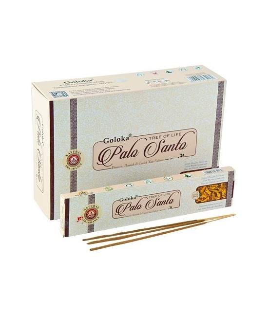 Excelente incienso Palo Santo de Goloka con ingredientes naturales, muy valorado y utilizado por su poder de protección y por s