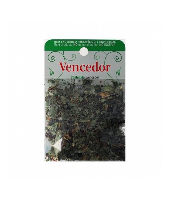 Contenido: Vencedor.

Utilización: Para hacer rituales contra todo.


Colocar en una Jícara la Hierba Vencedor, 21 gotas d
