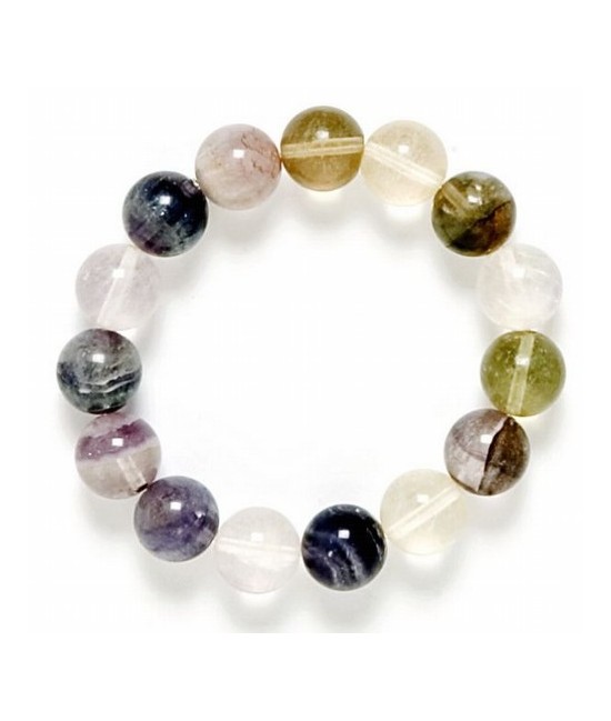 Pulsera de goma con bolas de 8mm.