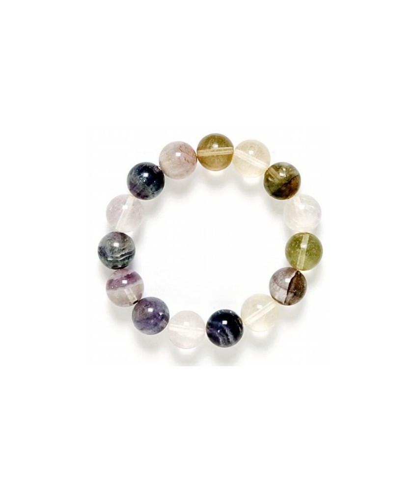Pulsera de goma con bolas de 8mm.