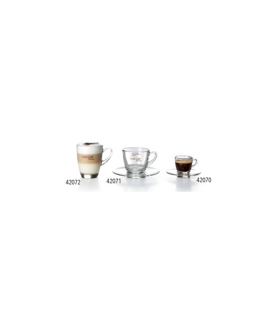 DB.TAZA Y PLATILLO DE CAPUCCINO CAFE "Cult", 0.2 l (42071)