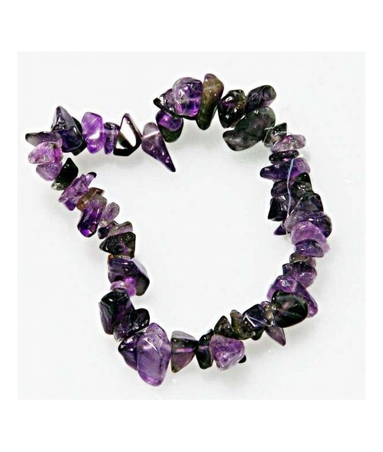 Pulsera Chip Amatista.
Presentada en jinete de cartón con nombre de mineral y su propiedad.