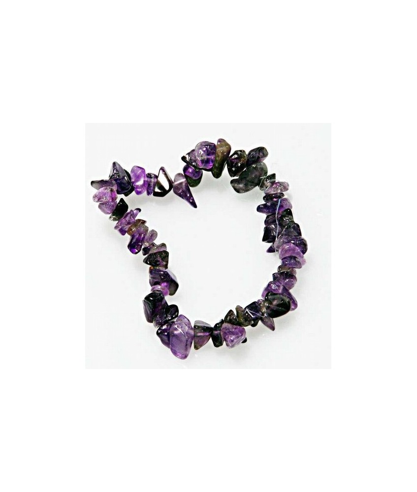 Pulsera Chip Amatista.
Presentada en jinete de cartón con nombre de mineral y su propiedad.