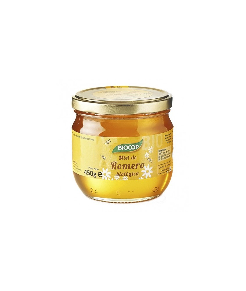 Ingredientes: Miel de romero*. *De agricultura biológica. 
Uso: Por su naturaleza la miel puede solidificarse. Si la prefiere 