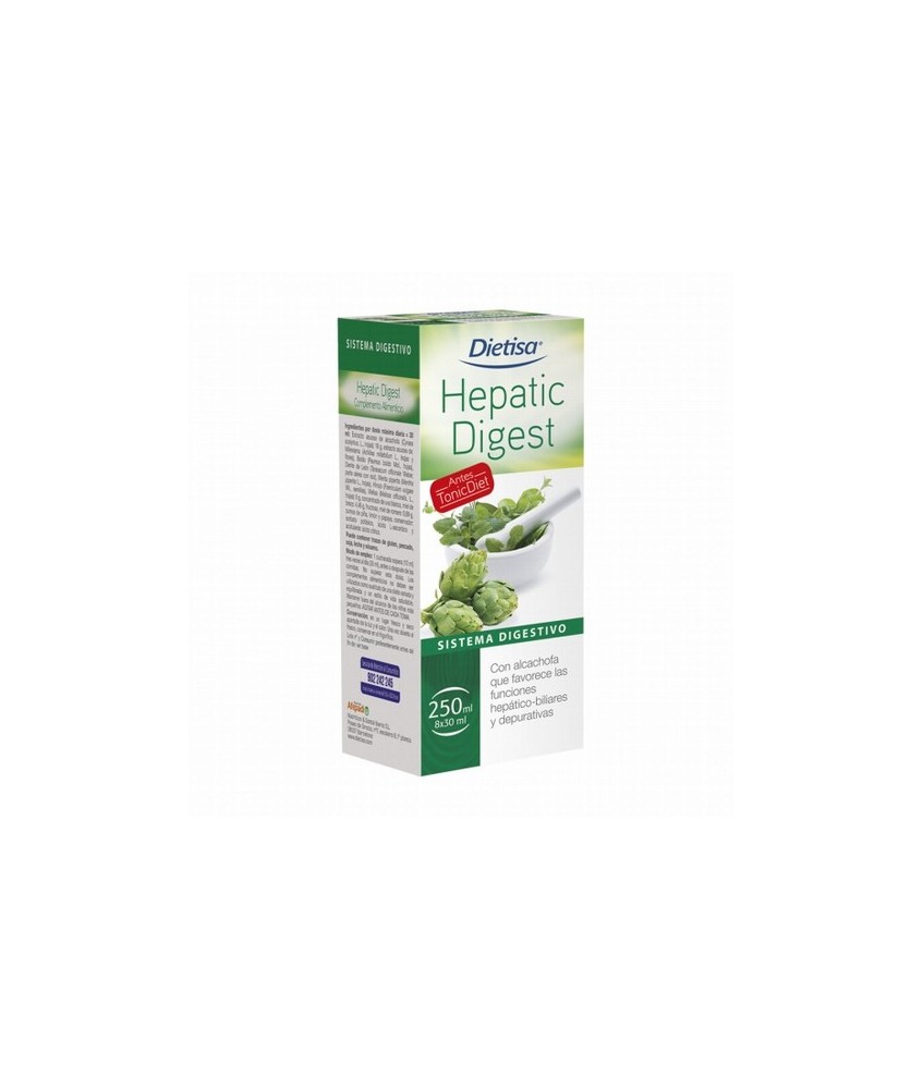 INGREDIENTES
Por dosis máxima diaria (30 ml): Extracto acuoso de alcachofa (Cynara scolymus, L., hojas): 16 g, extracto acuoso