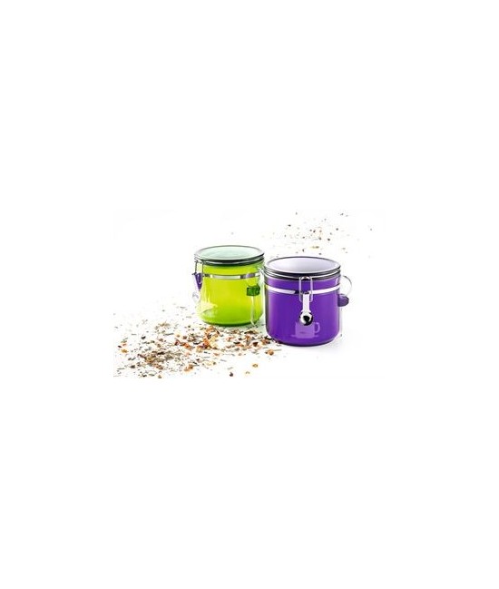 DB.ENVASE PLASTICO "Hanna" CON CUCHARA   MORADO   1.1 l.