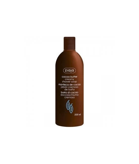 Jabón cremoso para baño o ducha adecuado para todo tipo de piel, con manteca de cacao, D-panthenol y delicados agentes limpiado