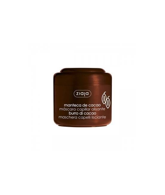 Mascarilla alisadora con manteca de cacao para el cabello seco y dañado. 

Alisa perfectamente la estructura dañada del cabel