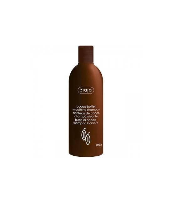 Champú alisador con manteca de cacao para el cabello seco y dañado. 

Limpia con delicadeza el cabello y el cuero cabelludo, 