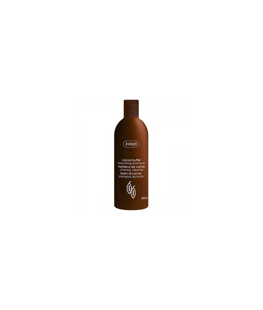 Champú alisador con manteca de cacao para el cabello seco y dañado. 

Limpia con delicadeza el cabello y el cuero cabelludo, 