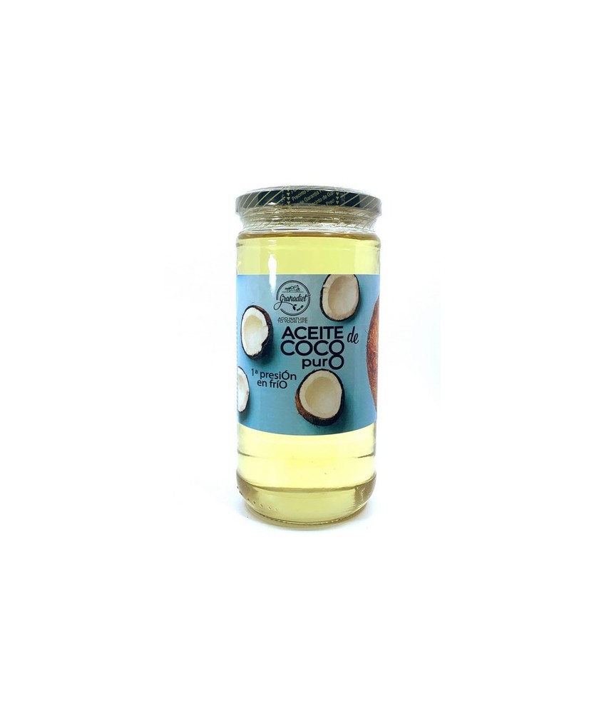 GR.ACEITE COCO PURO BOTE CRISTAL 600 ML.