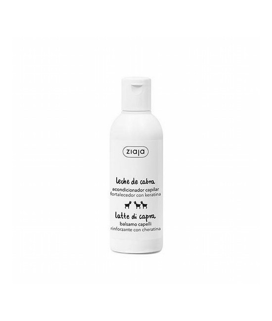 Acondicionador fortalecedor de leche de cabra para cabello opaco y seco. Contiene keratina y proteínas de leche de cabra. 

-