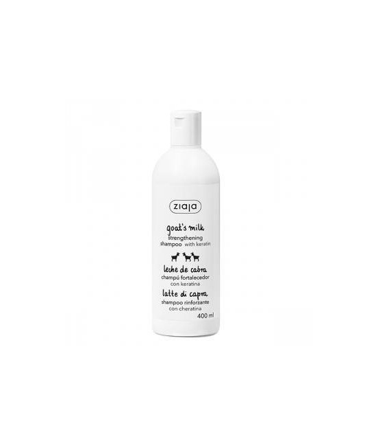 Champú de leche de cabra para el fortalecer el cabello opaco y seco. Contiene keratina y proteínas de leche de cabra. 

- Lim