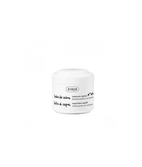 Mascarilla fortalecedora para cabello opaco y seco. Contiene keratina y complejo de proteínas de leche de cabra. 

- Reconstr
