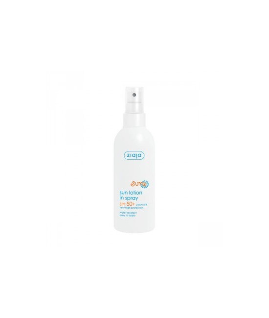 Protector solar en spray con factor de protección SPF50.

- Protege contra los dañinos rayos UV, quemaduras solares, irritaci