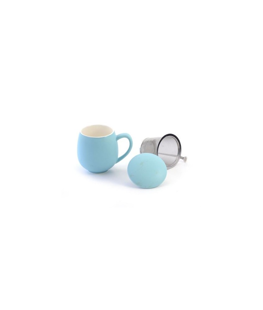 Herb Tea Mug"Saara" porcelain, matt sky blue