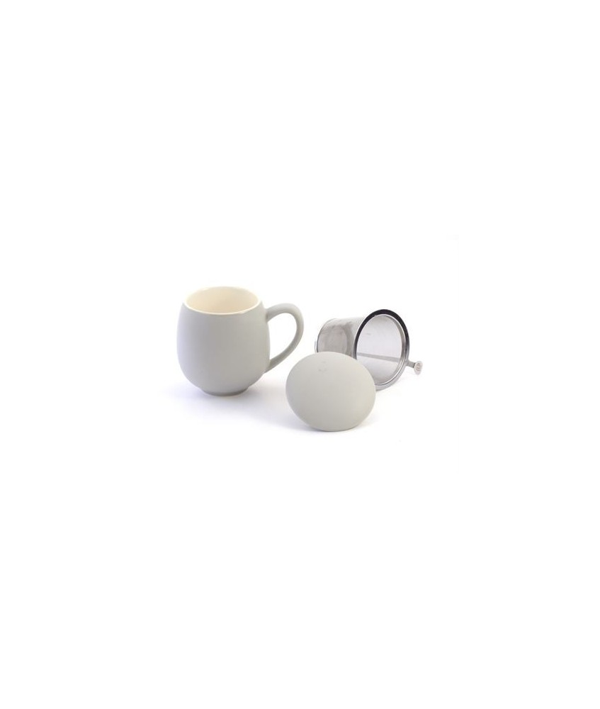 Herb Tea Mug"Saara" porcelain, matt grey