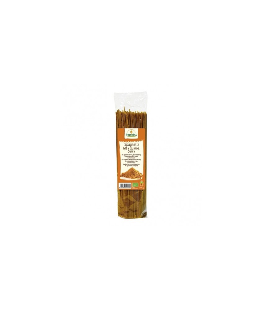 Ingredientes: Sémola de TRIGO calidad superior * (88%), quinoa * (10%), curry *, cúrcuma *.* De agricultura ecológica 
Alérgen