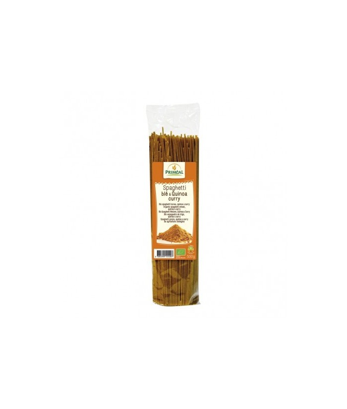 Ingredientes: Sémola de TRIGO calidad superior * (88%), quinoa * (10%), curry *, cúrcuma *.* De agricultura ecológica 
Alérgen
