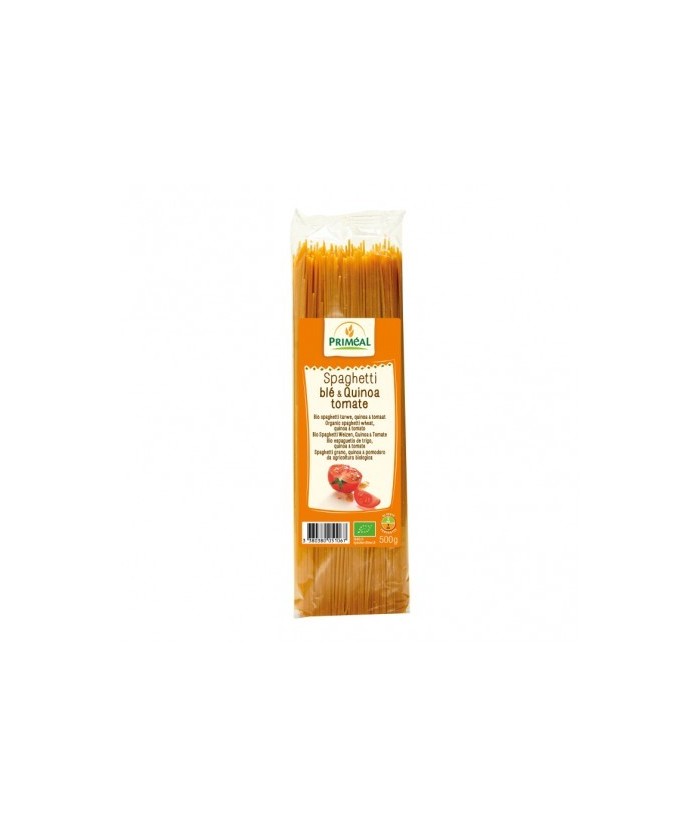Ingredientes: Sémola de TRIGO * (83.5%), quinoa * (10%), tomate * (6%), ajo *.* De agricultura ecológica 
Alérgenos: Gluten Tr