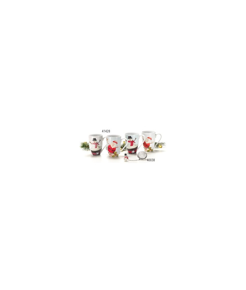 DB.TAZA "Merry Cristmas" PORCELANA