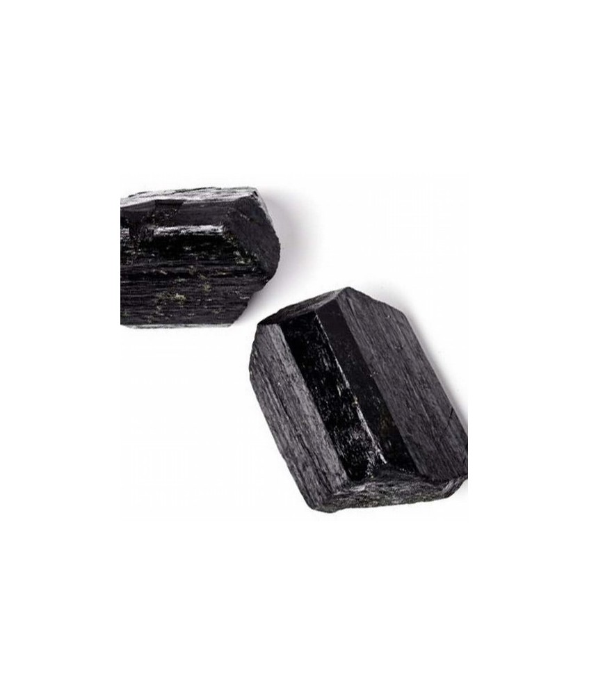 Cristales naturales de Turmalina negra biterminadas, o parcialmente acabadas, procedentes de China con un peso aproximado de 15