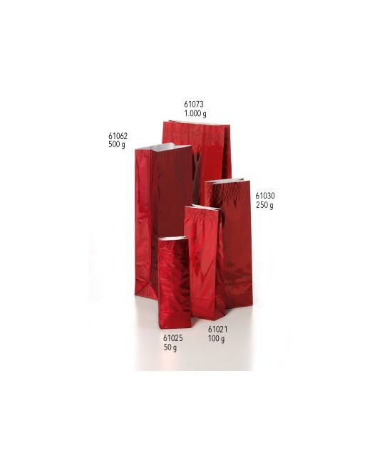 DB.BOLSA DE TE, ROJA 100 grs. 70X40X205 mm.