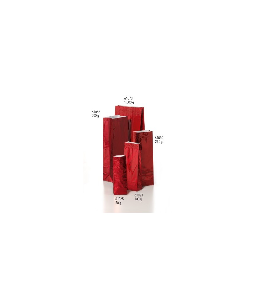 DB.BOLSA DE TE, ROJA 100 grs. 70X40X205 mm.