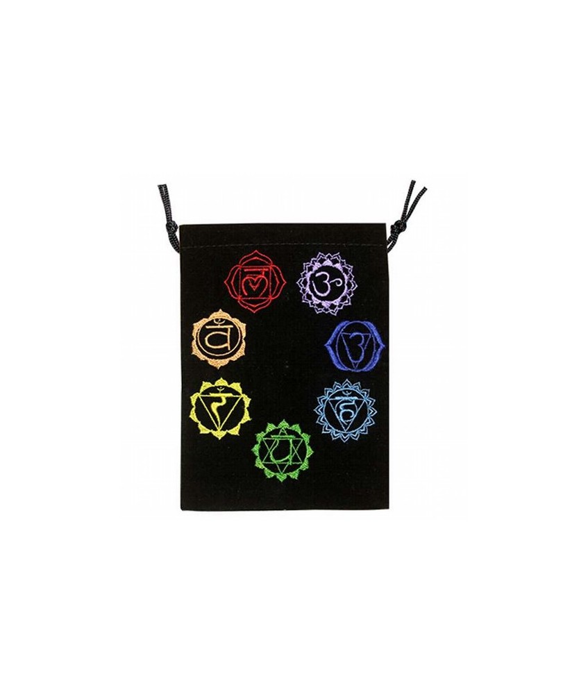 Bolsa de Terciopelo Chakras 
Medida: 18x12.5 cm