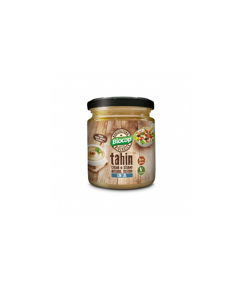 Ingredientes: Semillas de SESAMO integrales* (83.7%), semillas de SESAMO decorticadas*, sal. *De agricultura biológica.
Alérge