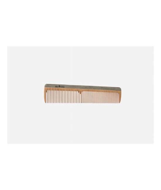 Peine Frisier, madera colorida, medianamente fina, 18 cm.
Idoneidad: pelo corto a mediano, liso. Largo: 18 cm.