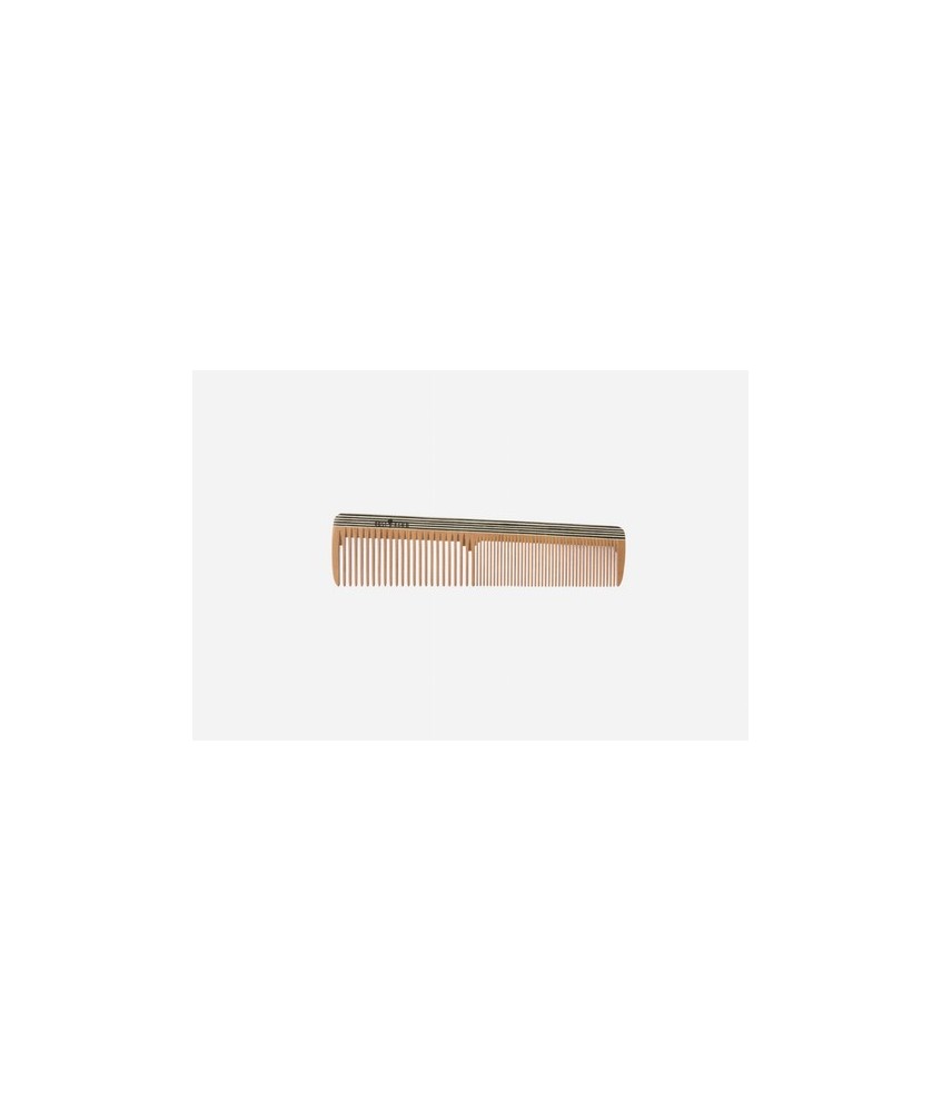 Peine Frisier, madera colorida, medianamente fina, 18 cm.
Idoneidad: pelo corto a mediano, liso. Largo: 18 cm.